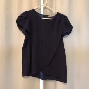 BCBG Blue dressy top